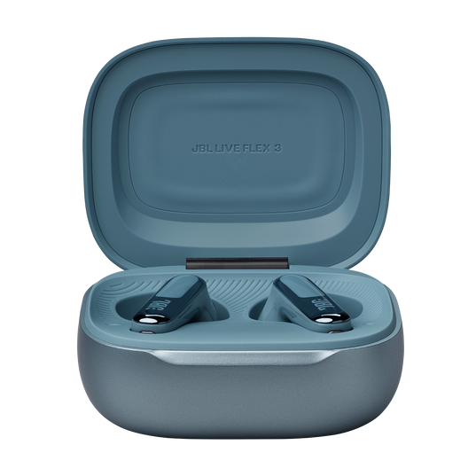 سماعات JBL Live Flex 3 اللاسلكية (Smart Case TWS) الابتكار المطلق: علبة شحن بشاشة لمس، إلغاء ضوضاء متكيف، و  50  ساعة تشغيل