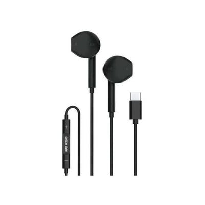Green Lion Stereo Earphone With Type-C Connector Black