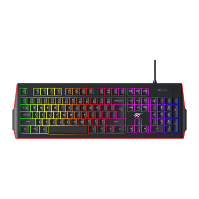 كيبورد الألعاب Havit KB866L السلكي (RGB) تصميم متعدد الوظائف، متانة PBT، وإضاءة RGB للاعبين الاقتصاديين