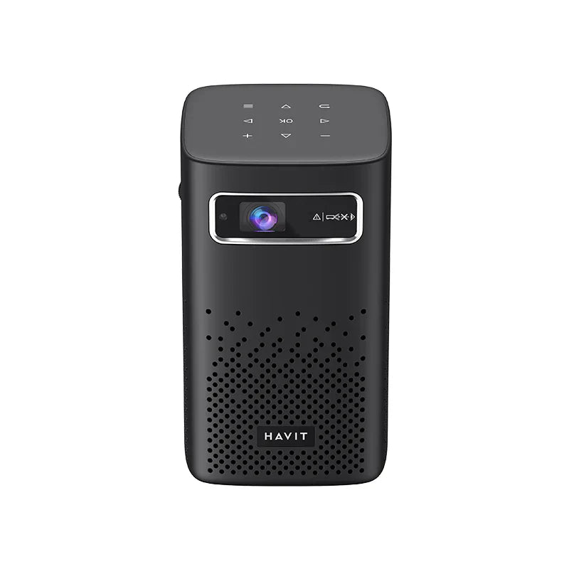 جهاز العرض Havit PJ208 PRO-EU Prime Onyx Smart Projector جهاز عرض  DLP  محمول: بطارية مدمجة  8000mAh ، نظام  Android9.0 ، ودعم  3D