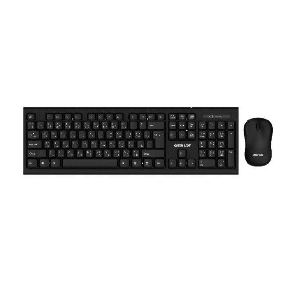 Green Lion Wireless keyboard and Mouse Black