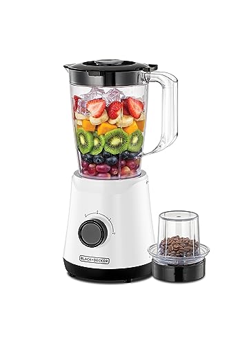 Black&Decker BX520-B5 500W Blender with 1 Grinder - White (خلاط)
