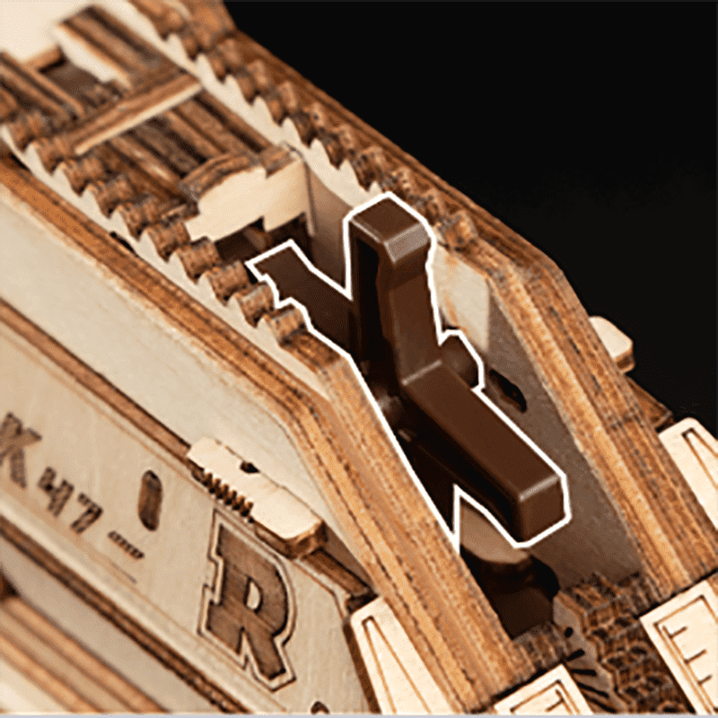 مجسم بندقية كلاشنكوف ROKR AK-47 خشبي (LQ901) - أحجية ثلاثية الأبعاد للكبار