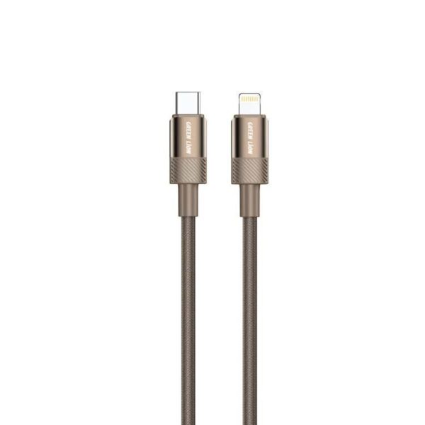 Green Lion Desert Spark Cable USB-C to Lightning 1M 27W Desert Titanium
