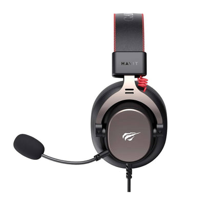 سماعة الألعاب Havit H2015E السلكية مكبرات  53  ملم، تصميم مريح، وتوافق متعدد للمنصات عبر  3.5  ملم
