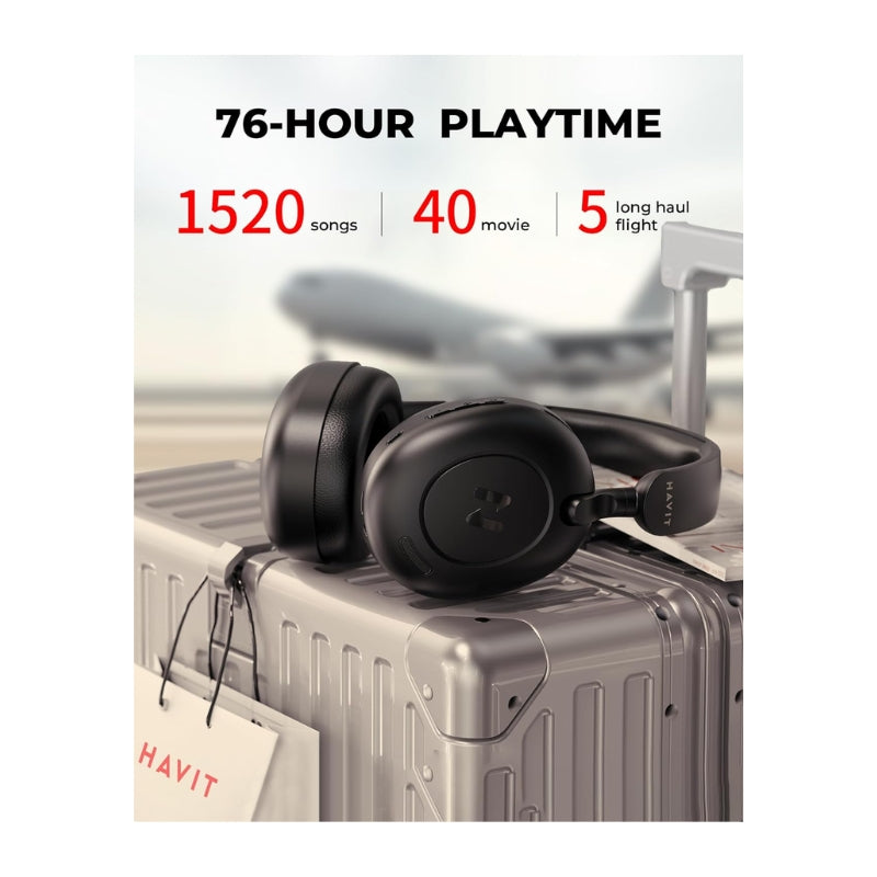 سماعة الرأس Havit H655BT اللاسلكية الهجينة (Hybrid Wireless Headset)