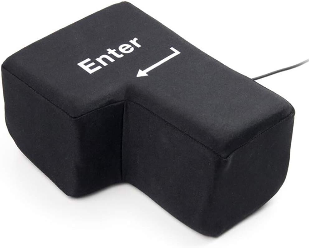 زر Enter العملاق لتخفيف التوتر - وسادة مكتب وقيلولة 2 في 1