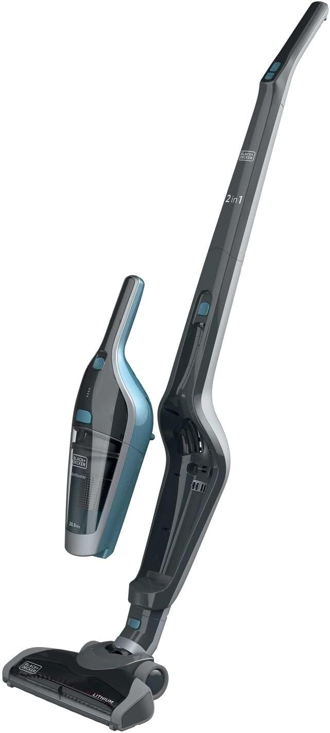 Black & Decker SVA420B-B5 14.4V 28.8Wh Cordless Stick Vacuum Cleaner, 2Ah Lithium-Ion Battery 2in1 Floor
