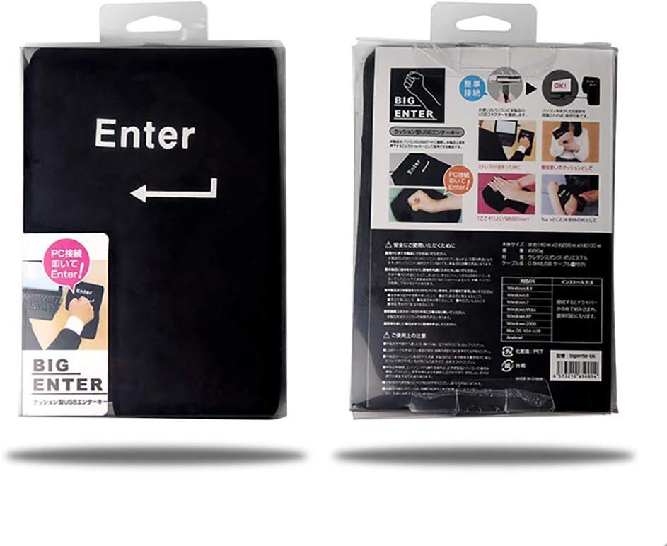 زر Enter العملاق لتخفيف التوتر - وسادة مكتب وقيلولة 2 في 1