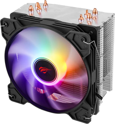 مبرد المعالج الهوائي Havit F2003 (Air CPU Cooler) تبريد فعال 135 واط وإضاءة RGB للاعبين