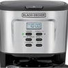 BLACK & DECKER 12-Cup Coffee Maker, 900W, 24-Hour – Black