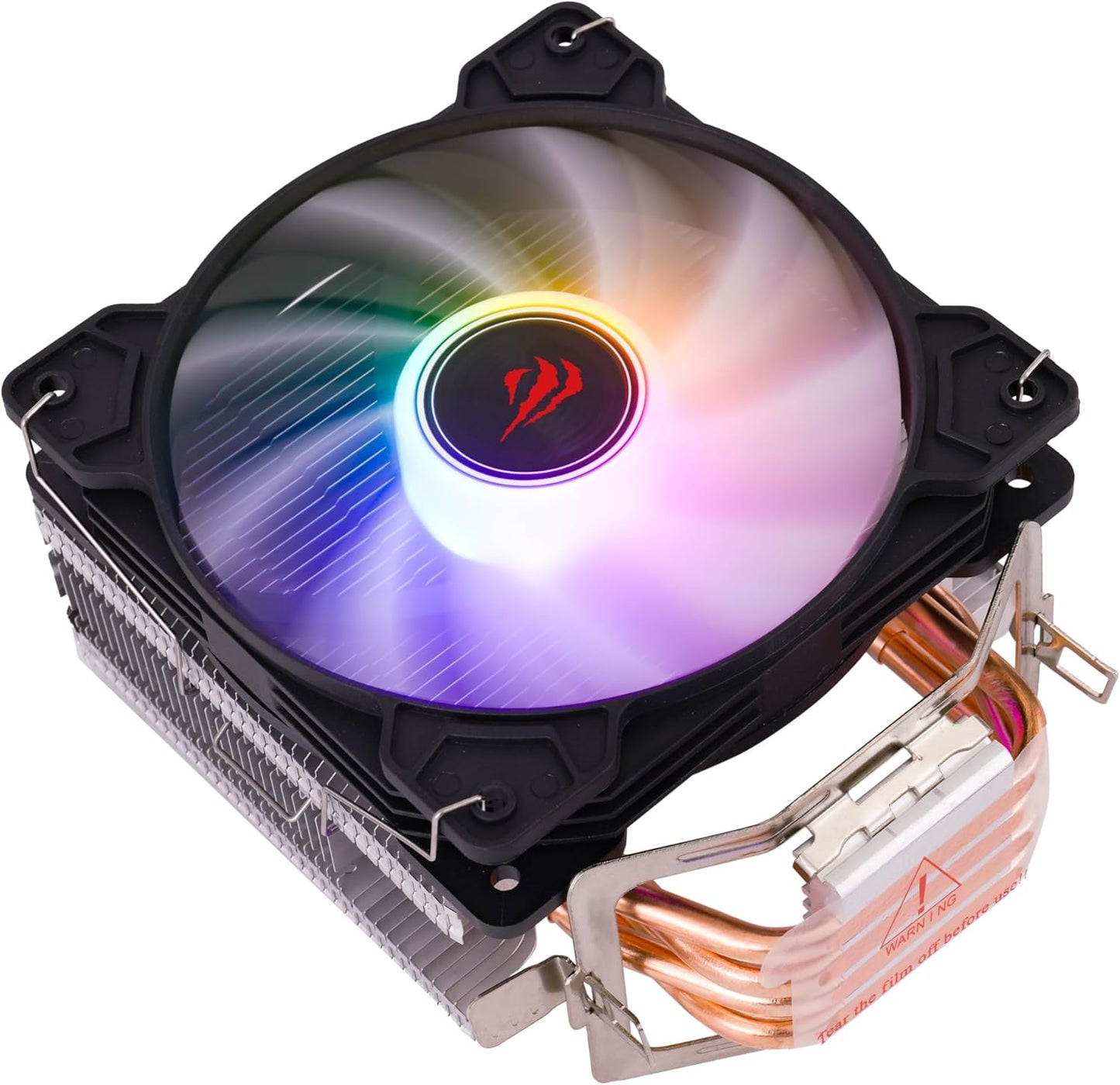 مبرد المعالج الهوائي Havit F2003 (Air CPU Cooler) تبريد فعال 135 واط وإضاءة RGB للاعبين