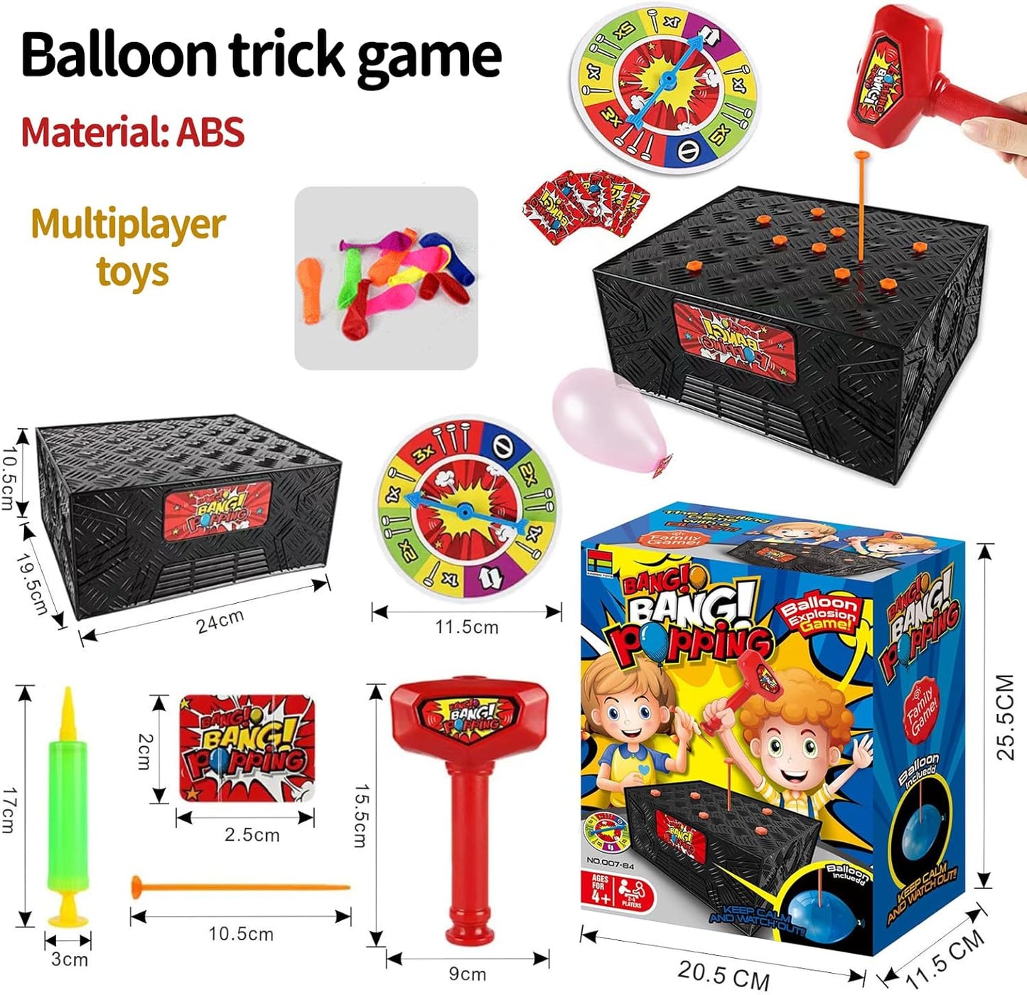 لعبة تحدي صندوق البالون المتفجر - لعبة جماعية مثيرة للحفلات والأنشطة