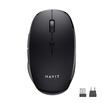ماوس Havit MS50WB اللاسلكي ( Tri-Mode ) الماوس المتعدد:  7  أزرار صامتة،  Tri-Mode  اتصال، وتصميم خفيف