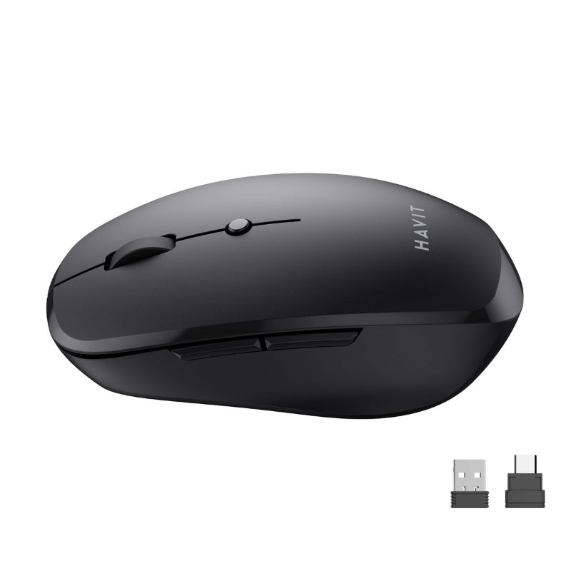 ماوس Havit MS50WB اللاسلكي ( Tri-Mode ) الماوس المتعدد:  7  أزرار صامتة،  Tri-Mode  اتصال، وتصميم خفيف