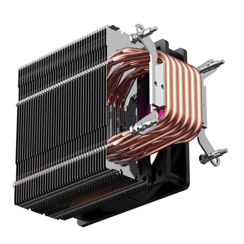 مبرد المعالج الهوائي Havit F2005 (Air CPU Cooler) قوة تبريد قصوى 200 واط مع 6 أنابيب نحاسية وإضاءة RGB