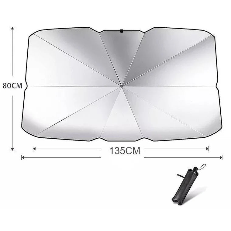 Car Windshield Umbrella - Black