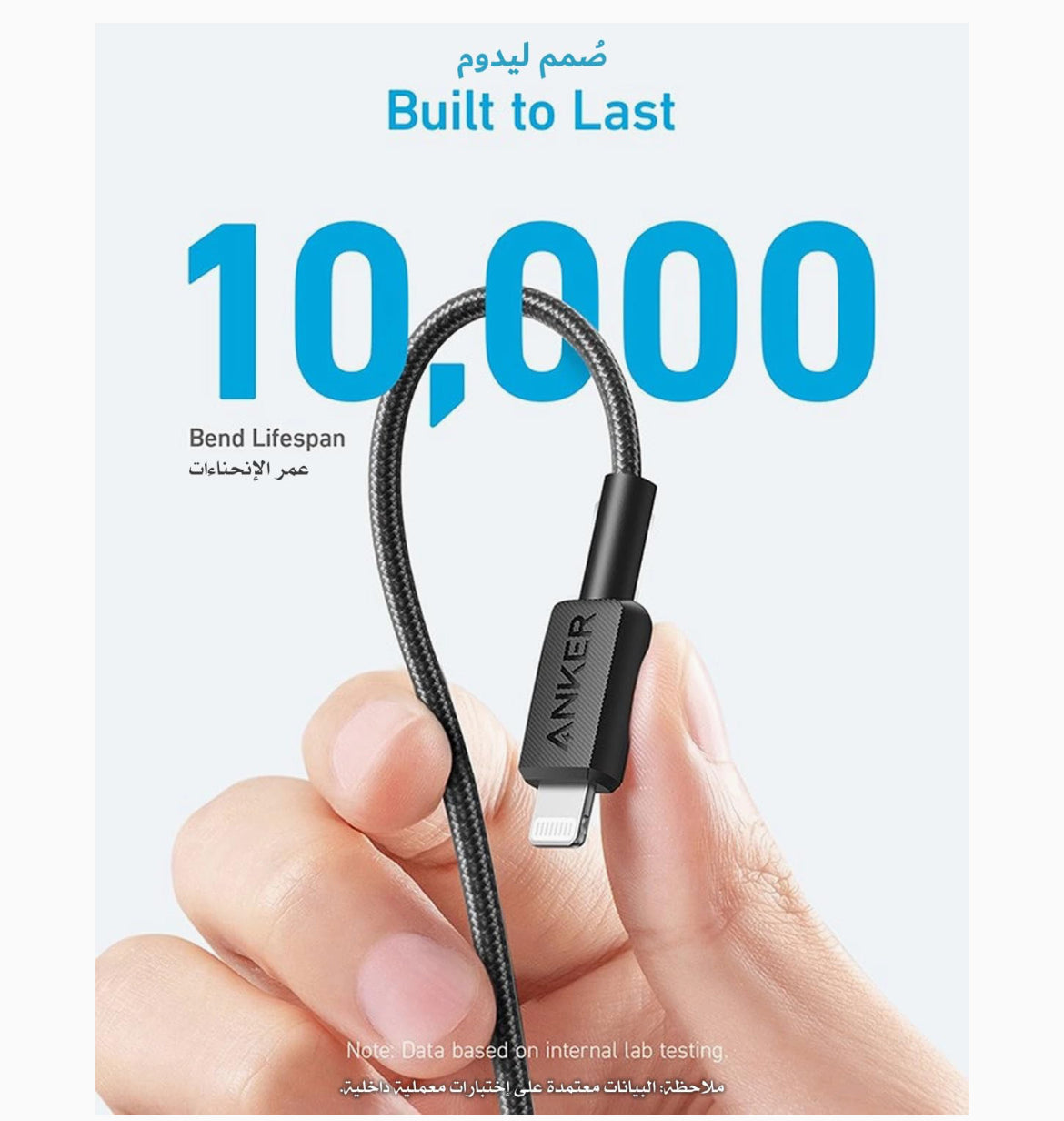 Anker USB-C to Lightning Cable, 0.9 Meters