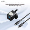 HAVIT 33W GaN Wall Charger UK Triple Port PD + QC With 60W C-to-C Cable شاحن 33 من هافيت