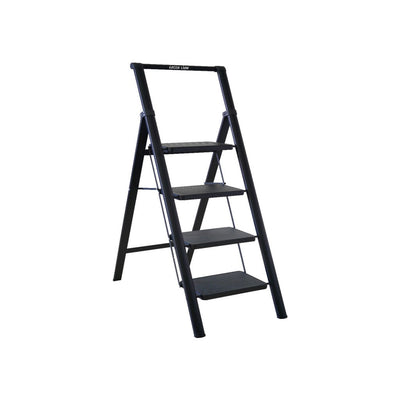 Green Lion Foldable Ladder 150 KG – Black