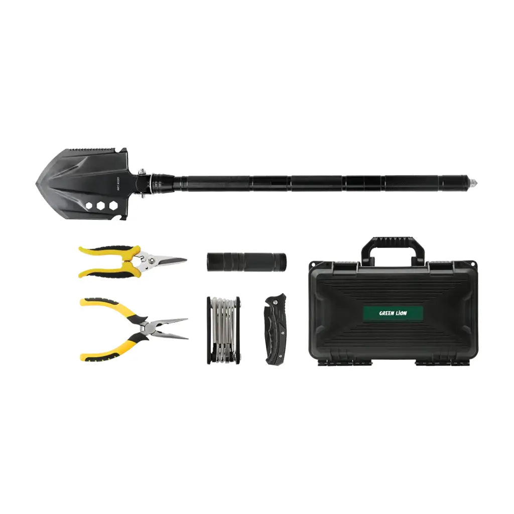 Green Lion Survival X9 Outdoor Tool Kit - Black