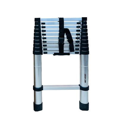 Green Lion Telescopic Ladder 3.2m Single Side - Gray
