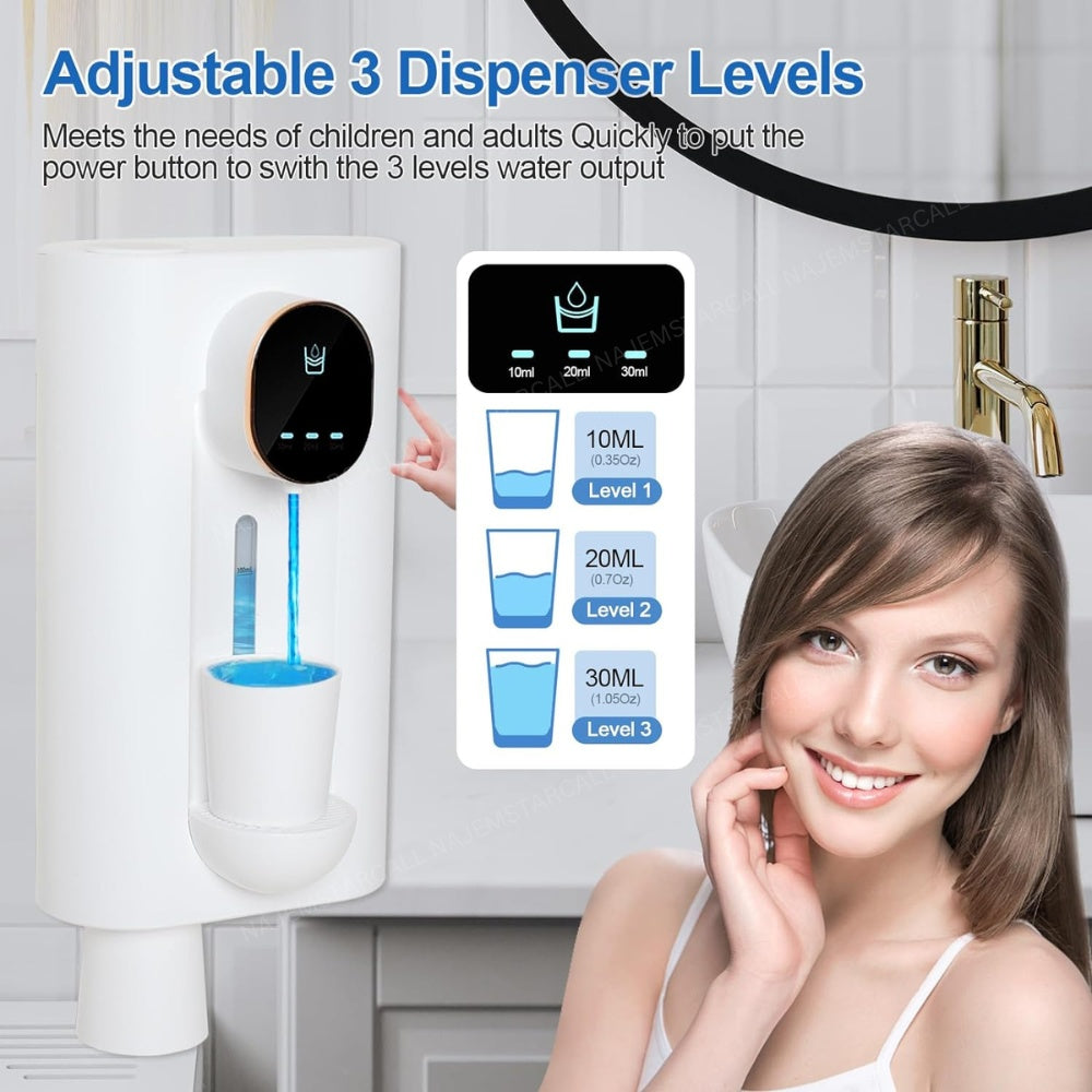 Green Lion Automatic Mouthwash Dispenser – White