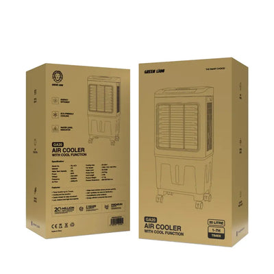 Green Lion GA20 Air Cooler with Cool Function - White/Gray