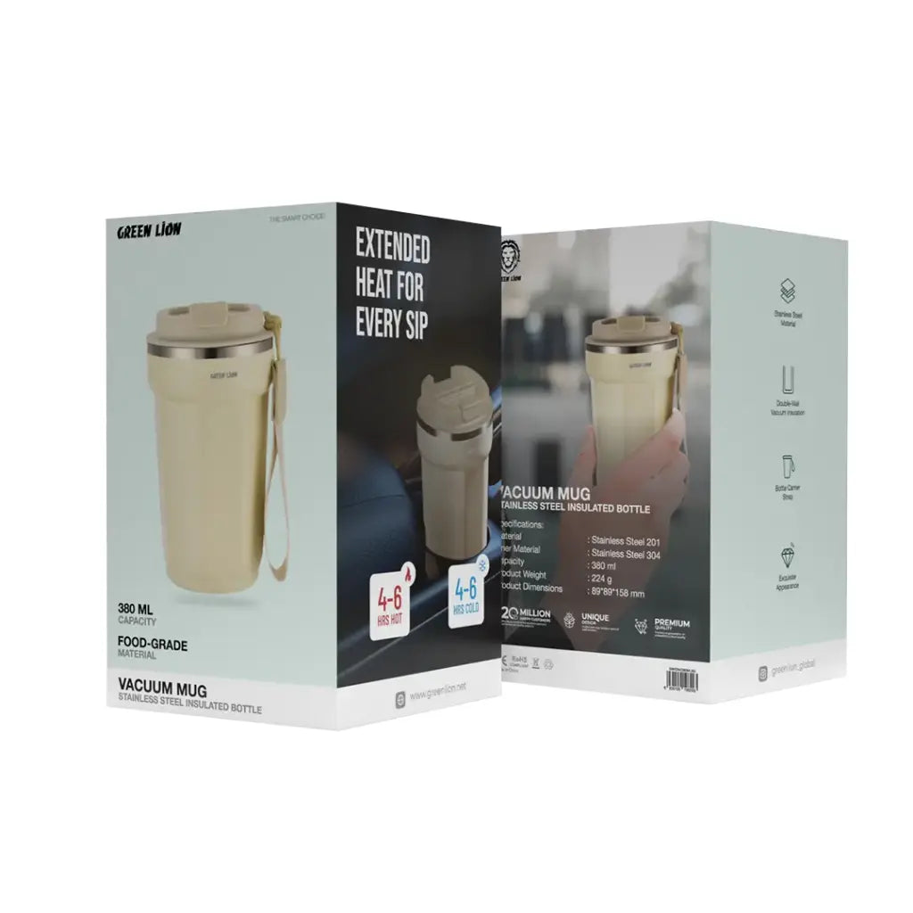 Green Lion Vacuum Mug 380mL