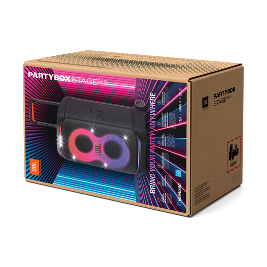 JBL PartyBox Stage 320 - Portable Party Speaker with Telescopic Handle