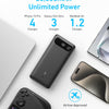 Anker Power Bank, 20,000mAh Portable Charger with Built-in USB-C Cable, 87W