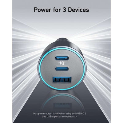 Anker 535 Car Charger 67W 2C1A Gray