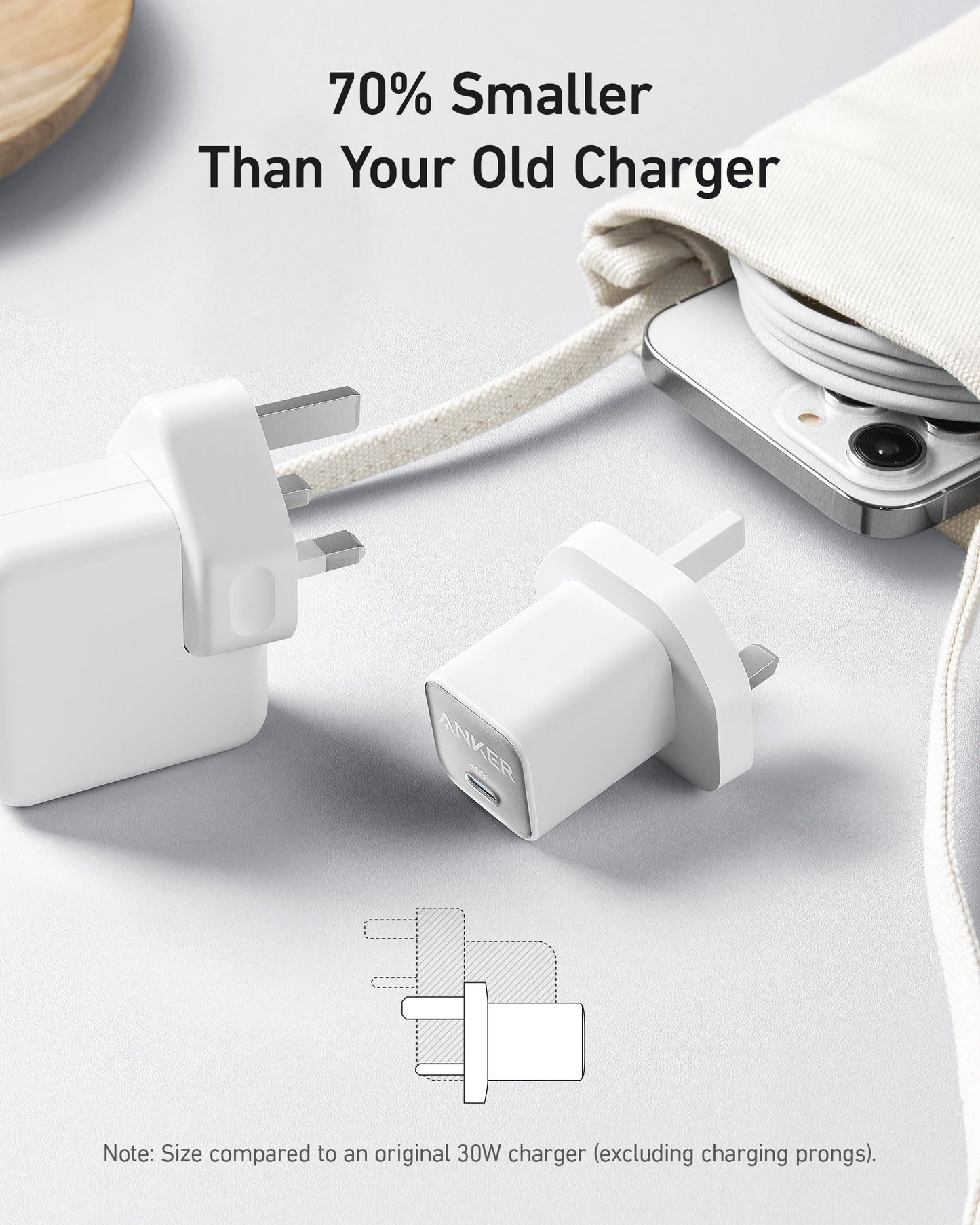 Anker 511 Charger (Nano 3, 30W) بلك شحن من انكر