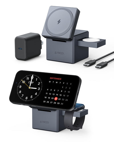 Anker 3-in-1 Cube with MagSafe شاحن ماك سيف من انكر