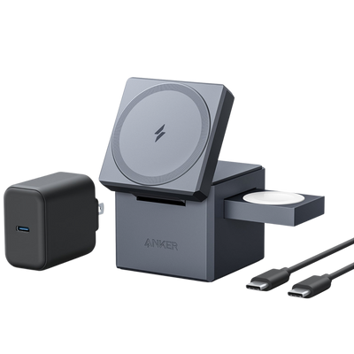 Anker 3-in-1 Cube with MagSafe شاحن ماك سيف من انكر