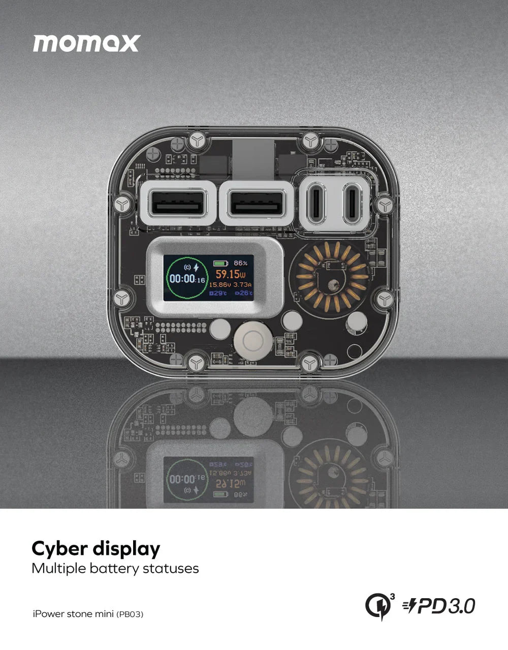 Momax iPower Stone Mini Outdoor Power Station 40000mAh