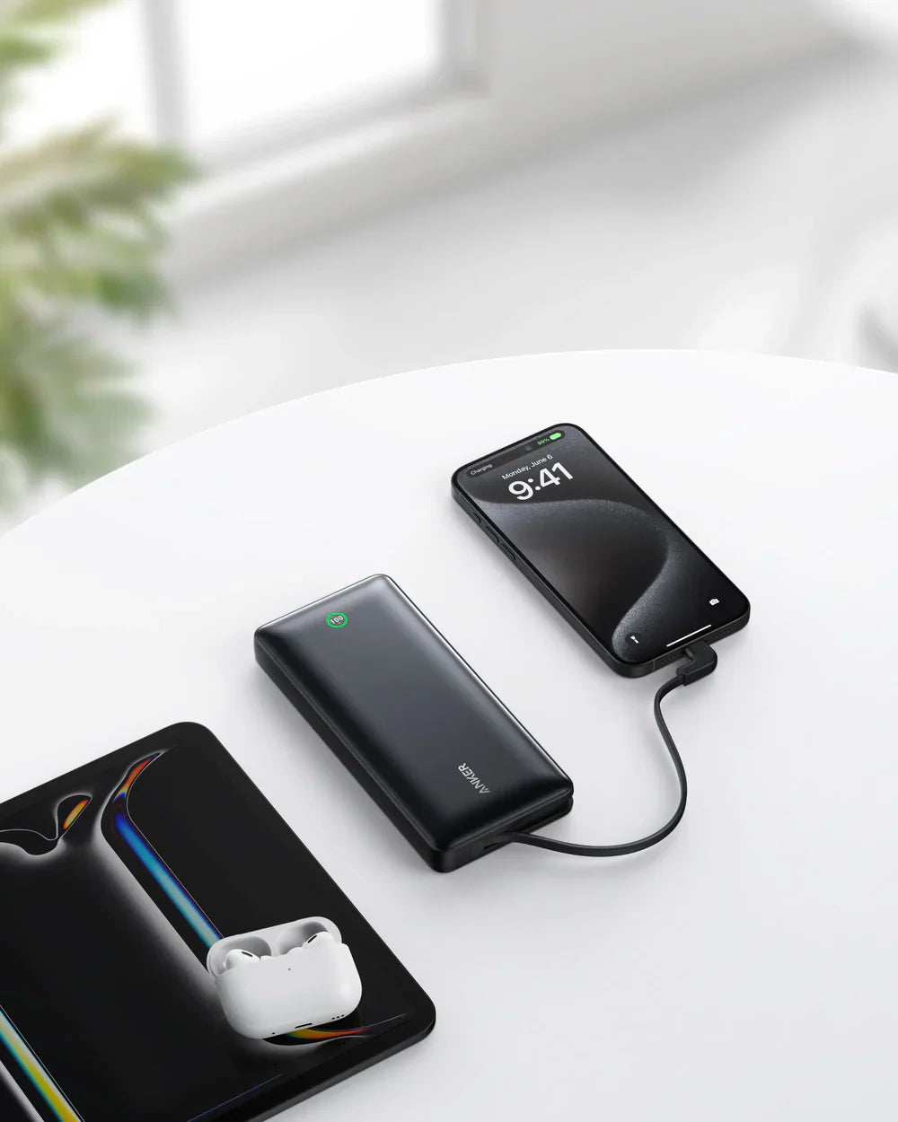 Anker Nano Power Bank 20000mah 30W Built-In USB-C Cable A1387