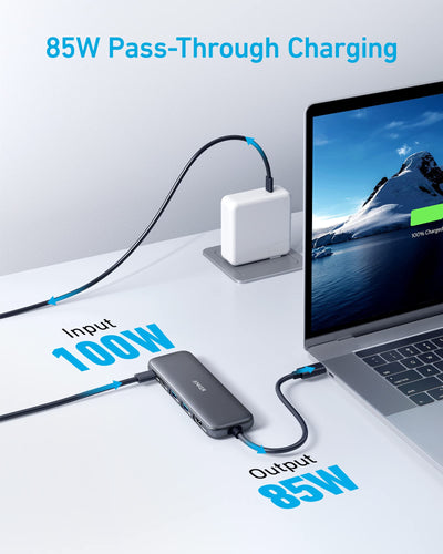 Anker 332 USB-C Hub (5-in-1) with 4K HDMI Display ادبتر متعدد من انكر