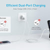 Anker USB C Plug, iPhone Charger, 20W Dual Port USB Fast Wall Charger بلك شحن ٢٠ واط