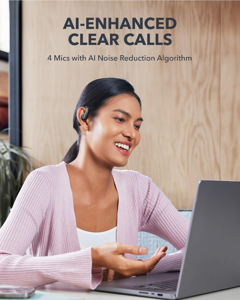 soundcore by Anker, AeroFit Open-Ear Headphones, Ultra Comfort, Snug Fit, Ergonomic Ear Hook