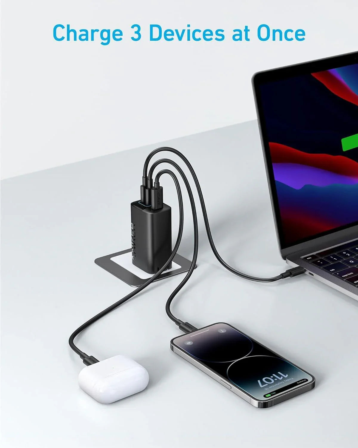 ANKER FOLDABLE PLUG 336 CHARGER 67W - شاحن 67 واط من انكر