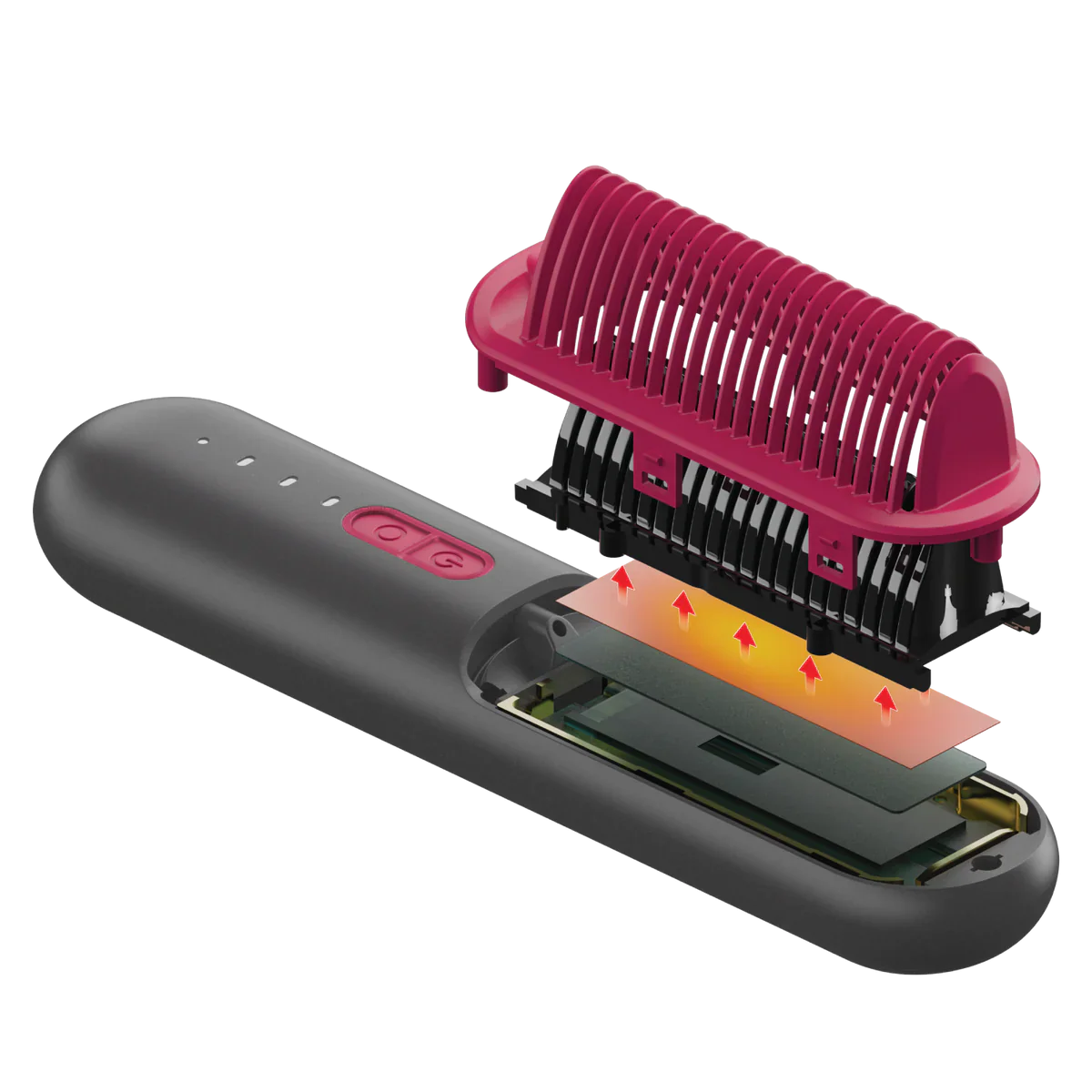 Momax Ultra Sleek Cordless Hair Straightener Brush