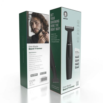 Green Lion One Blade Beard Trimmer 500mAh BlackSKU GNOBLTRMBK