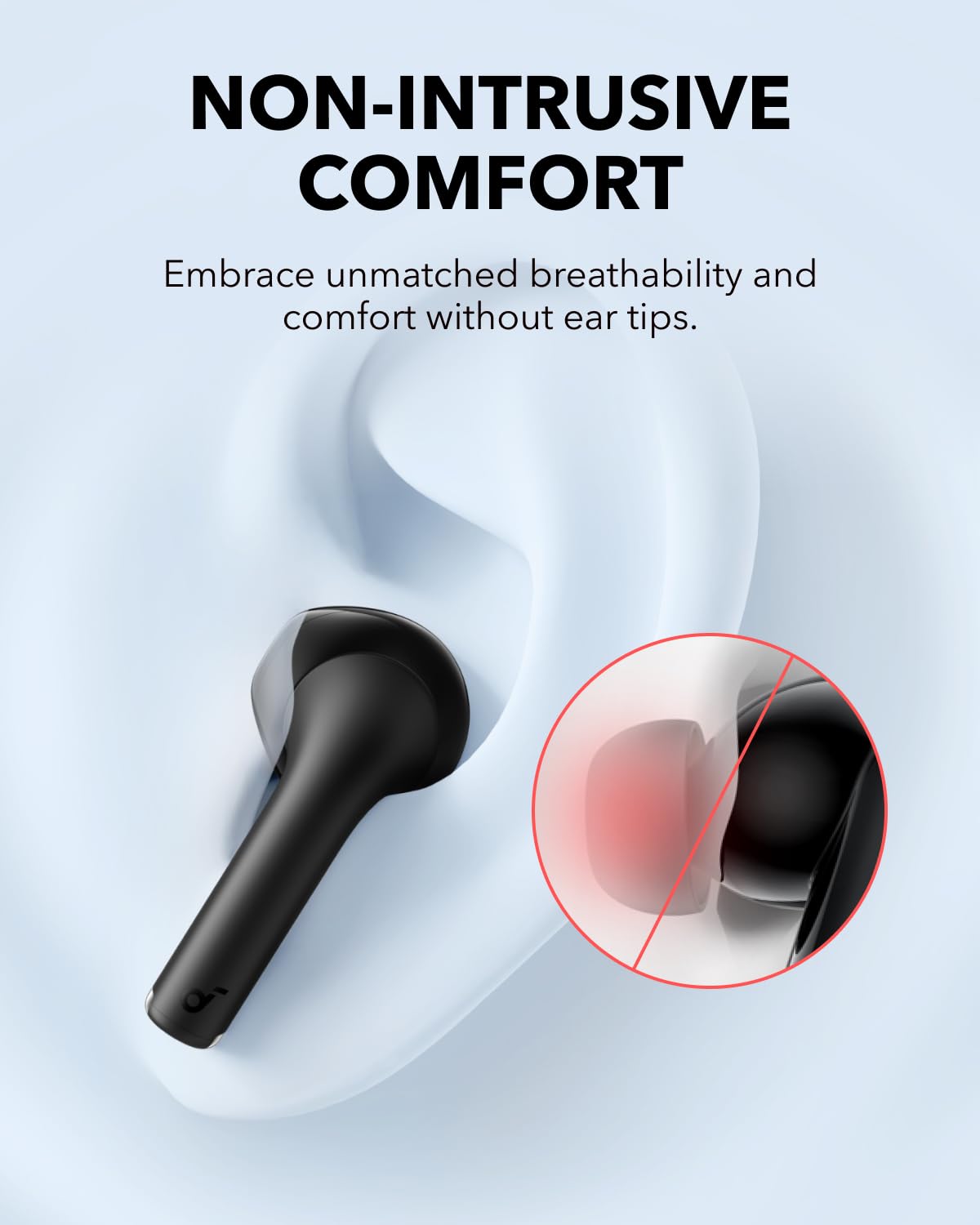soundcore K20i by Anker, Semi-in-Ear Earbuds, Bluetooth Wireless, 36H Playtime