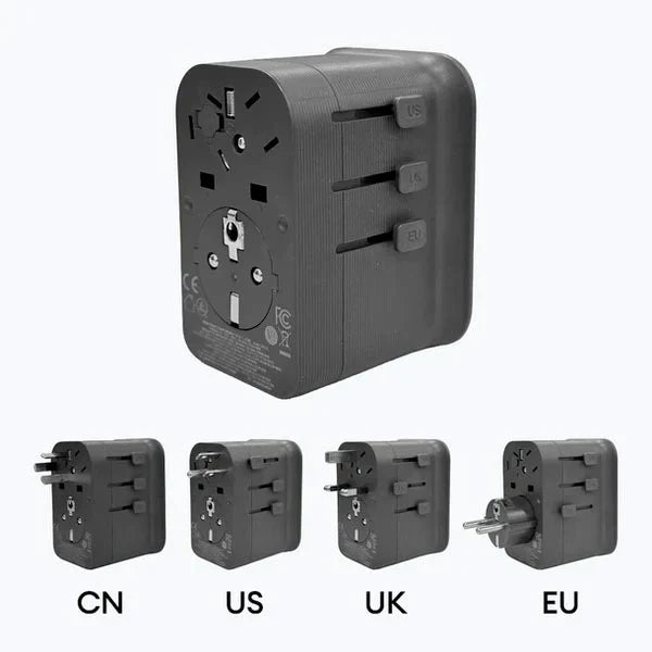 Anker Nano Travel Adapter 4-in-1 65W GaN Black