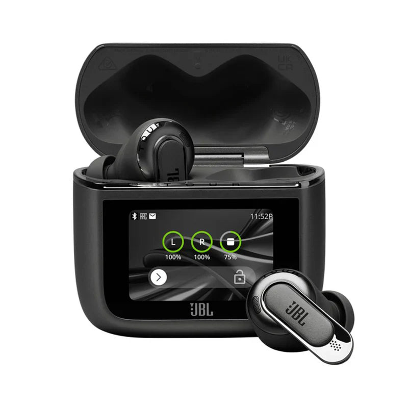 سماعات JBL Tour Pro 3 اللاسلكية (True Wireless Earbuds) الابتكار المطلق: علبة شحن ذكية بشاشة لمس، إلغاء ضوضاء متكيف، وصوت  Hi-Res