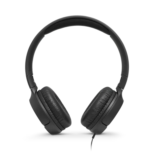 JBL T500 Wired On-Ear Headphones – Black