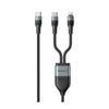 كيبل شحن هافيت (Havit) - الموديل CB6326 USB Type-C إلى (1x USB Type-C + 1x Lightning)