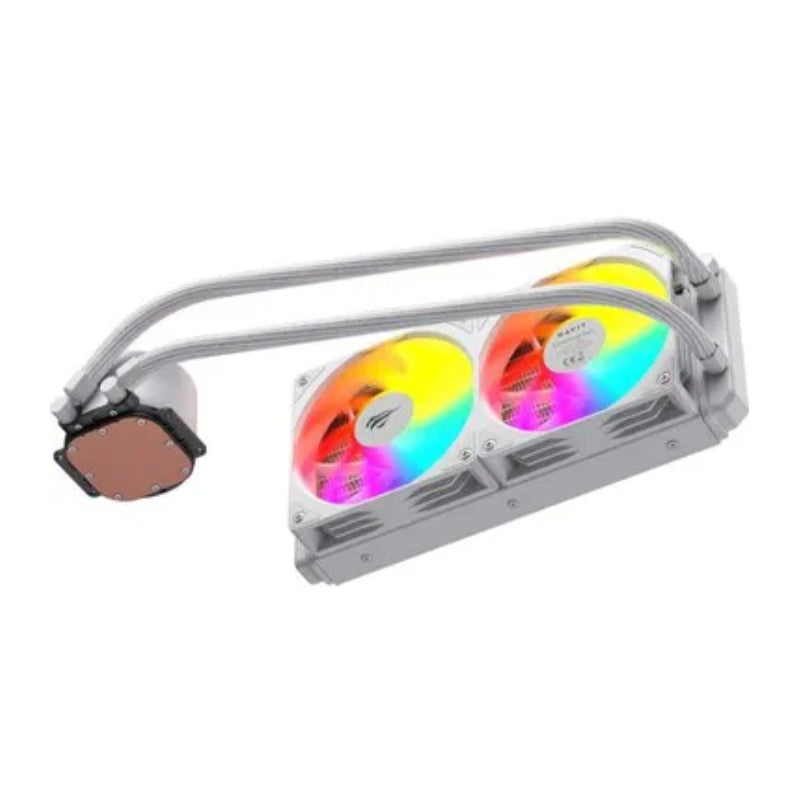مروحة/مبرد مائي Havit F2001 المتكاملة (AIO) تبريد سائل 240 ملم: أداء احترافي وإضاءة RGB للاعبين