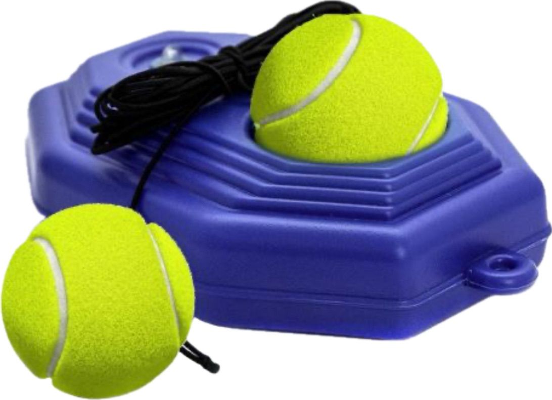 مدرب التنس الفردي مع قاعدة ارتداد وكرات إضافية - للتدريب المنزلي وتحسين المهارات